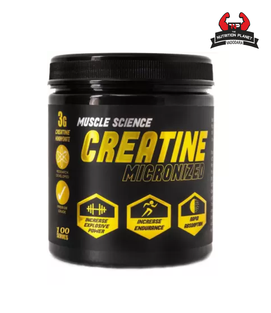 Muscle Science Creatine Micronized 50 Servings with official Authentic Tag